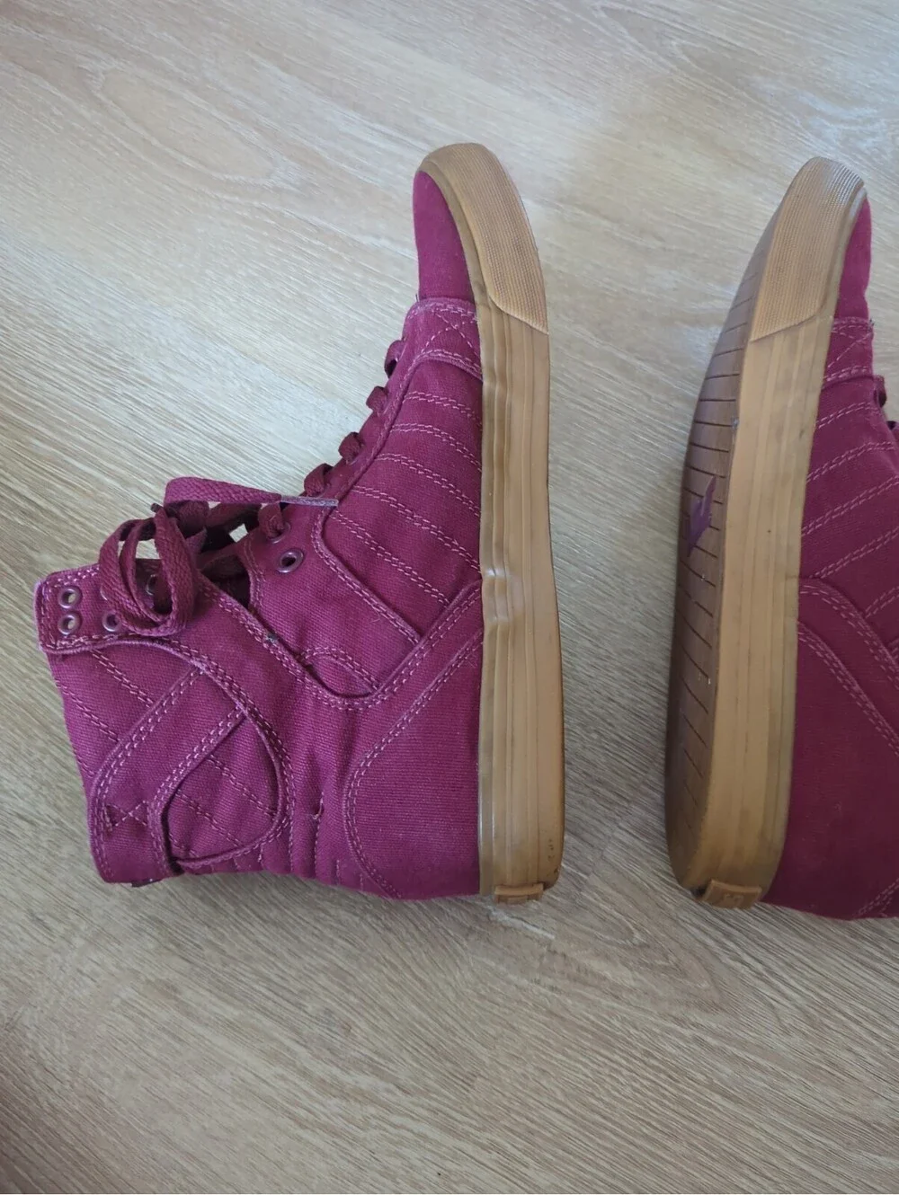 Supra 001 Muska Skytop Sneakers Red  Skate Shoe Mens SIZE 11
